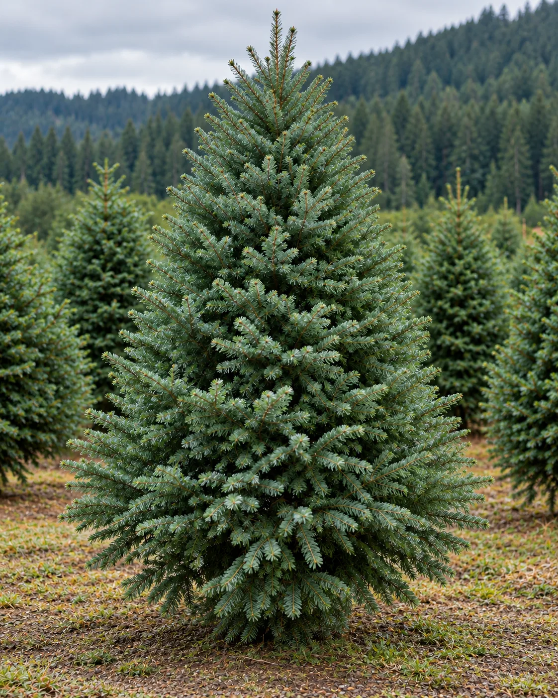 Árbol natural en un entorno de cultivo